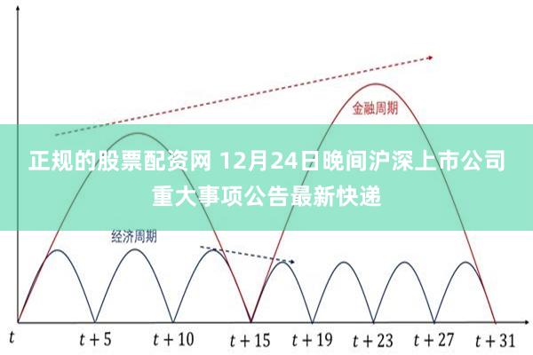 正规的股票配资网 12月24日晚间沪深上市公司重大事项公告最新快递